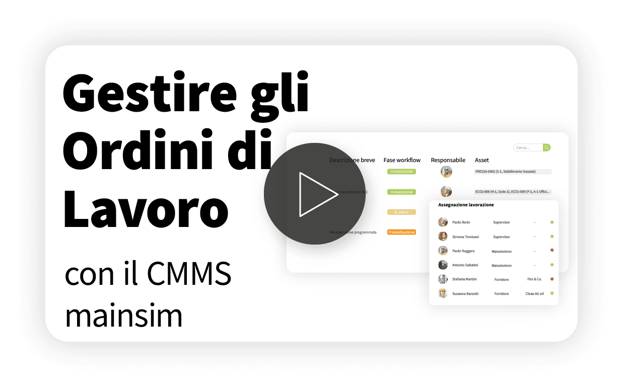 gestione ordini di lavoro