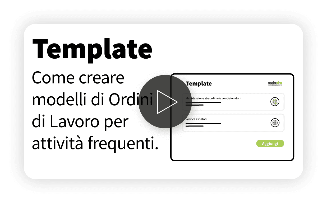 template ordini di lavoro