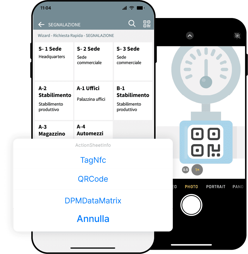 qr-code su telefono cellulare