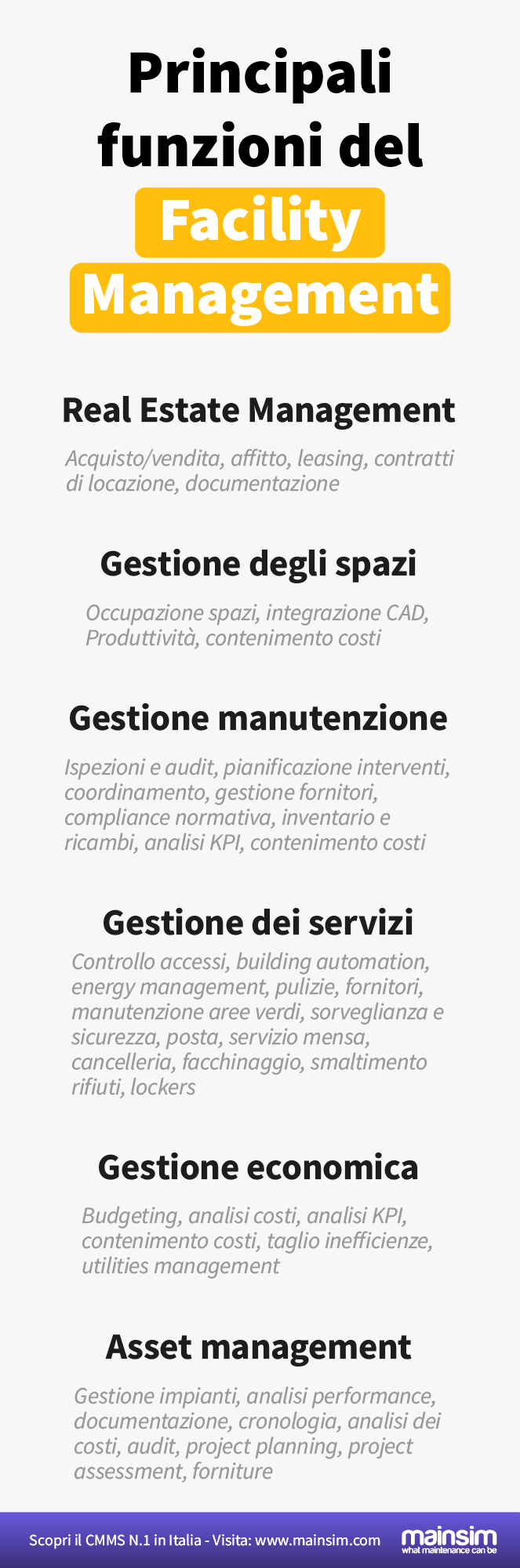 attività facility management attività facility management