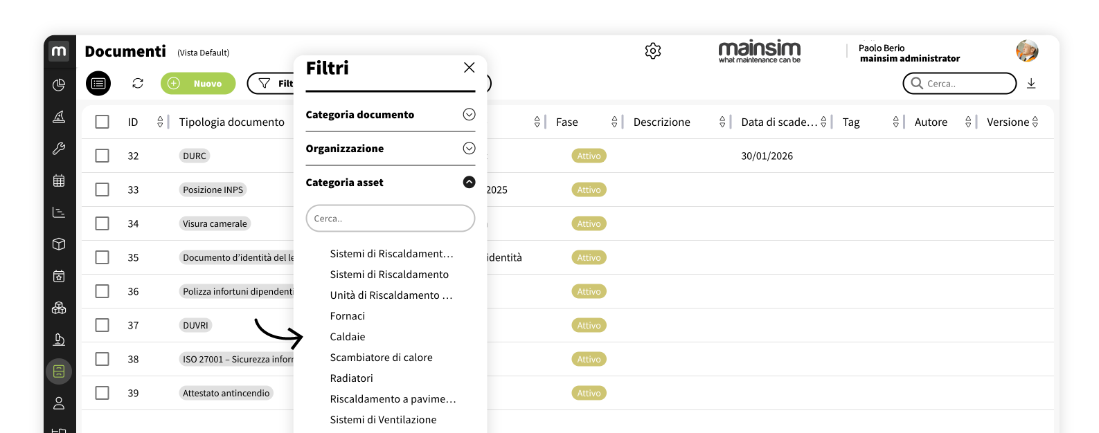 gestione documenti asset gestione documenti asset